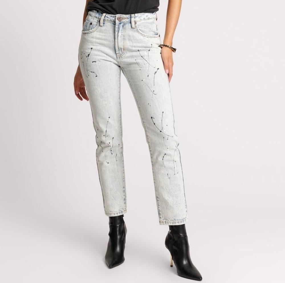NWT Sz 31 ONETEASPOON High Waisted Awesome Baggies Straight Leg Jeans Florence